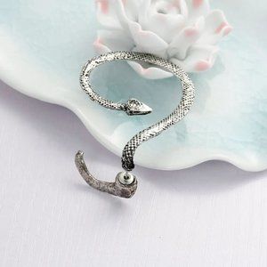 New Fashion Ear Cuff Wrap Earrings Jackets On Set For Left Ear Snake silver